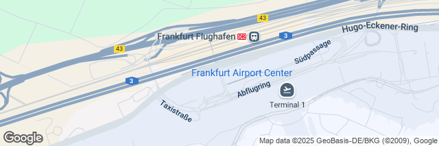 Google Maps Frankfurt Airport, Hugo-Eckener-Ring/Mietwagenz., 60549 Frankfurt am Main, Germany